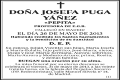 Josefa Puga Yáñez